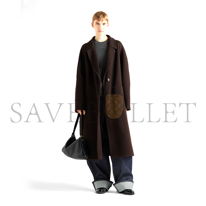 Pra*a aimÉe large leather shoulder bag 1bc228 (39*23*12cm)